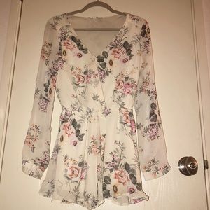 Long sleeve fall romper